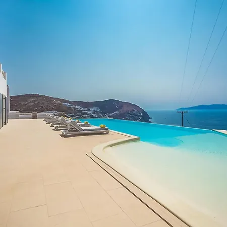 ヴィラ Mediterranean With Splendid View Mikonos Klouvas